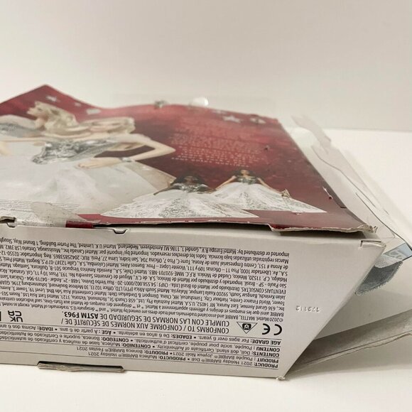 Mattel Barbie Signature 2021 Holiday Collector Doll Blonde Hair Damaged Box - Picture 16 of 16